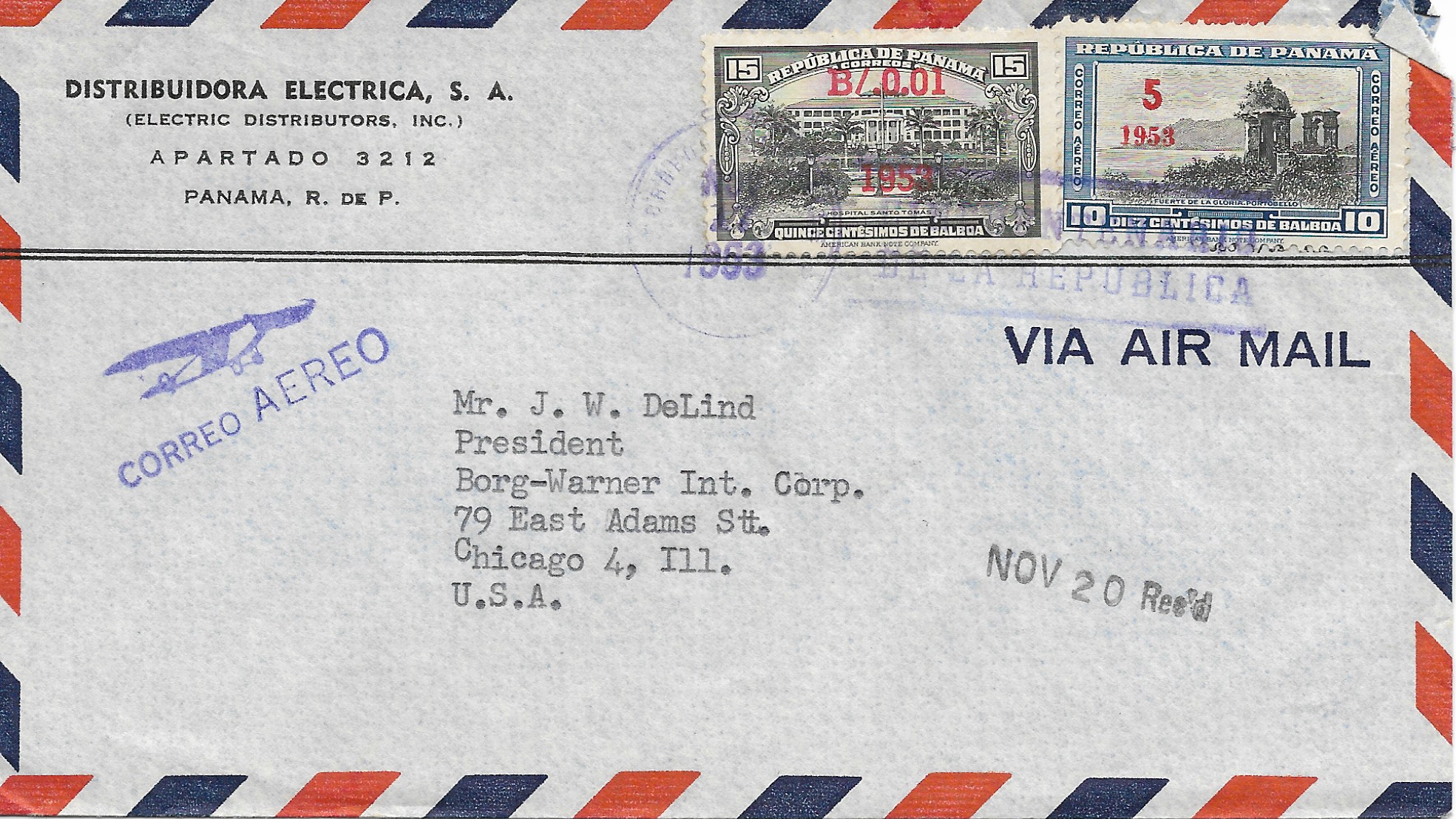 PANAMA COVERS AND POSTAL STAT